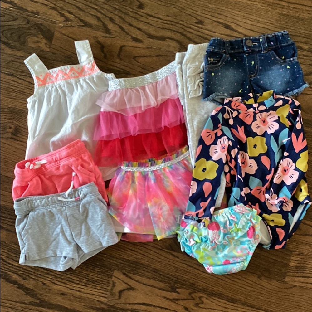 Baby girls 18mo Bundle- Carters And Misc